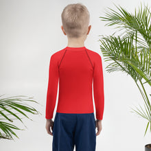 Load image into Gallery viewer, Red Soccer Ball Kids Rash Guard