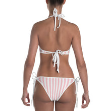 Load image into Gallery viewer, Pink and White Stripe Bikini
