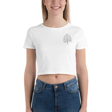 Load image into Gallery viewer, Leaf One Line Women’s Crop Tee