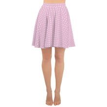 Load image into Gallery viewer, Pink Poke-dot Skater Skirt