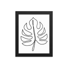 Load image into Gallery viewer, Black and White Leaf Drawing Poster