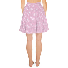 Load image into Gallery viewer, Pink Poke-dot Skater Skirt