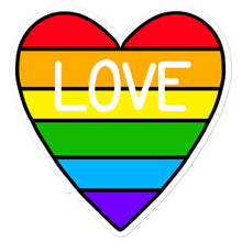 Load image into Gallery viewer, Pride Heart Sticker