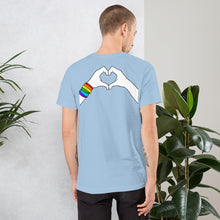 Load image into Gallery viewer, Pride Hands Back Decal T-Shirt
