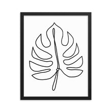 Load image into Gallery viewer, Black and White Leaf Drawing Poster
