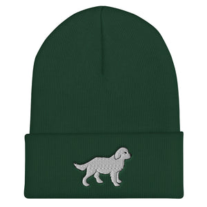 White Dog Beanie