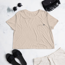 Load image into Gallery viewer, Paper Airplane Crop Tee
