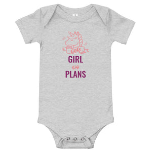 Little Girl Big Plans Infant Bodysuit