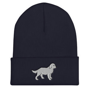 White Dog Beanie