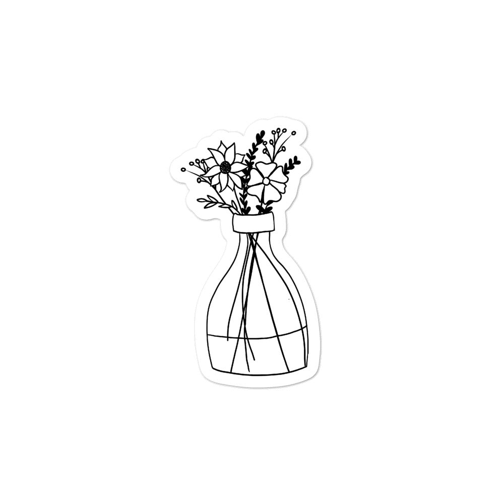 Flower Vase Sticker