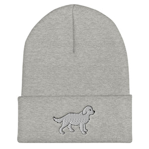 White Dog Beanie