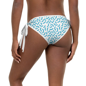 Blue Squiggle Bikini Bottom