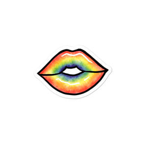 Rainbow Lips Sticker