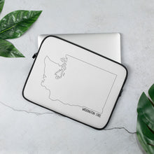 Load image into Gallery viewer, Washington State Outline Laptop Sleeve

