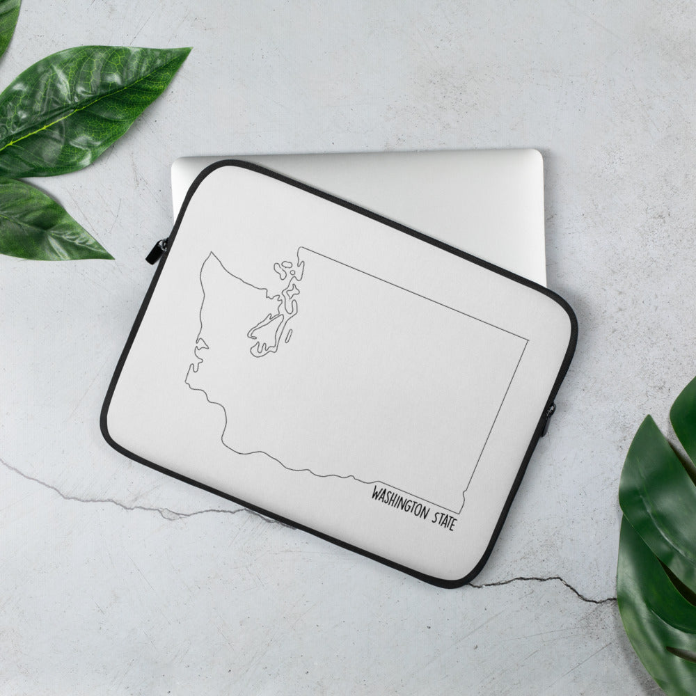 Washington State Outline Laptop Sleeve
