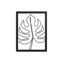 Load image into Gallery viewer, Black and White Leaf Drawing Poster

