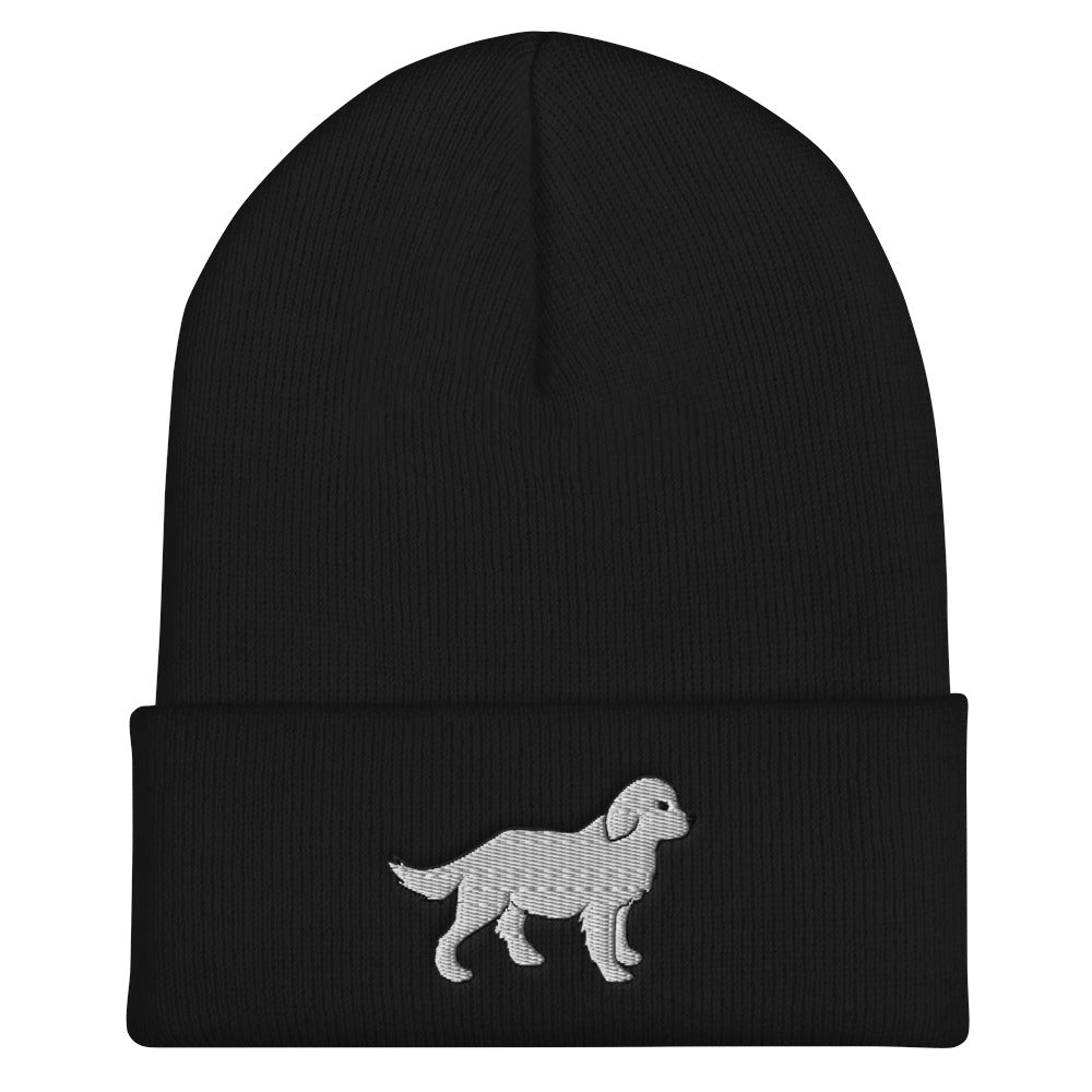 White Dog Beanie