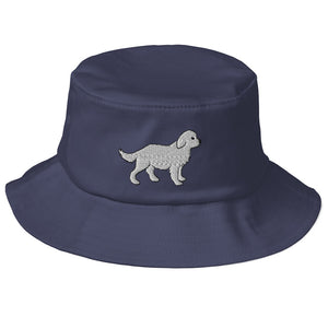 White Dog Bucket Hat