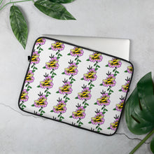 Load image into Gallery viewer, Bee and Flowers Laptop Sleeve
