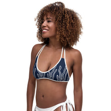 Load image into Gallery viewer, Navy Blue Seaweed Bikini Top
