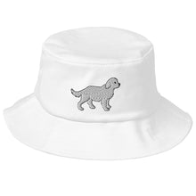 Load image into Gallery viewer, White Dog Bucket Hat
