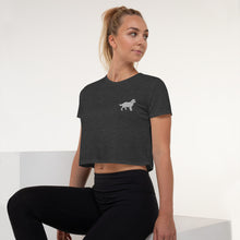 Load image into Gallery viewer, White Dog Crop Tee
